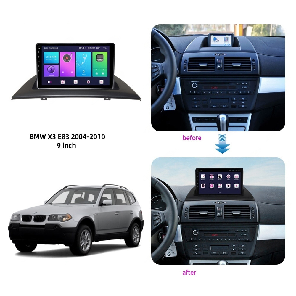 Переходная рамка для автомобиля BMW X3 E83 (2004-2010)