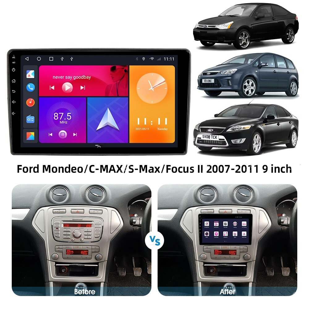 Переходная рамка для автомобиля Ford Mondeo / C-Max / S-Max / Focus II (2007-2011)