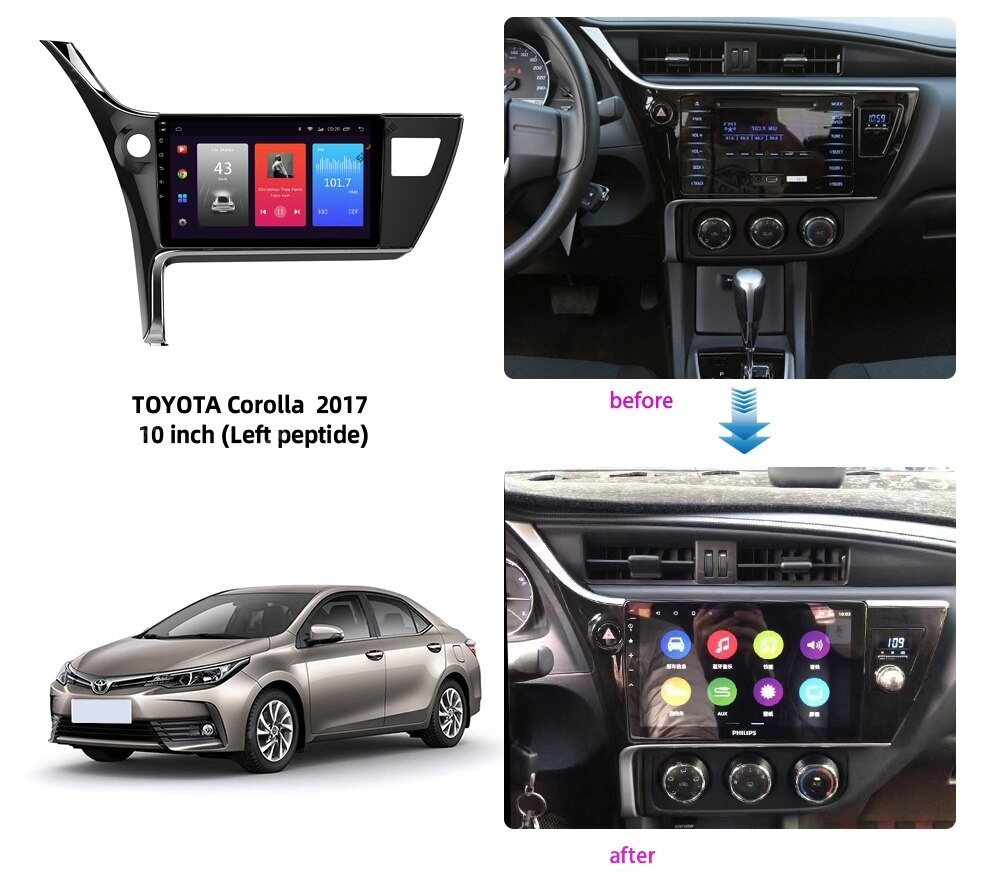 Переходная рамка для автомобиля Toyota Corolla 2017